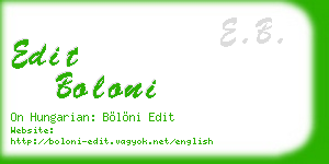 edit boloni business card